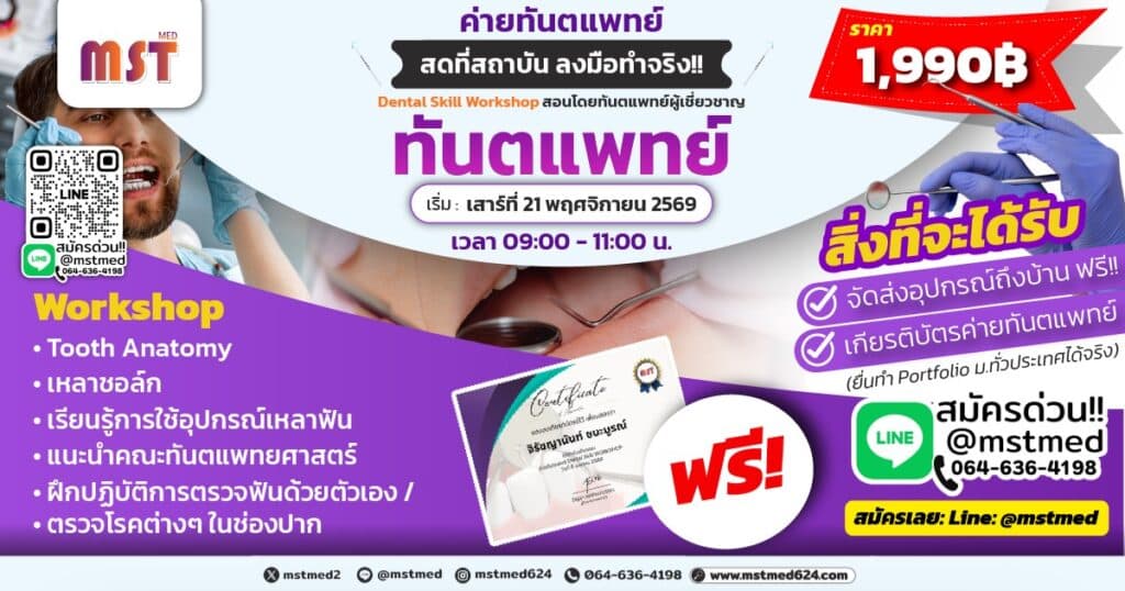Dental Artist Camp: เวิร์กช็อปเหลาชอล์กฟัน & ทักษะหัตถการทันตแพทย์